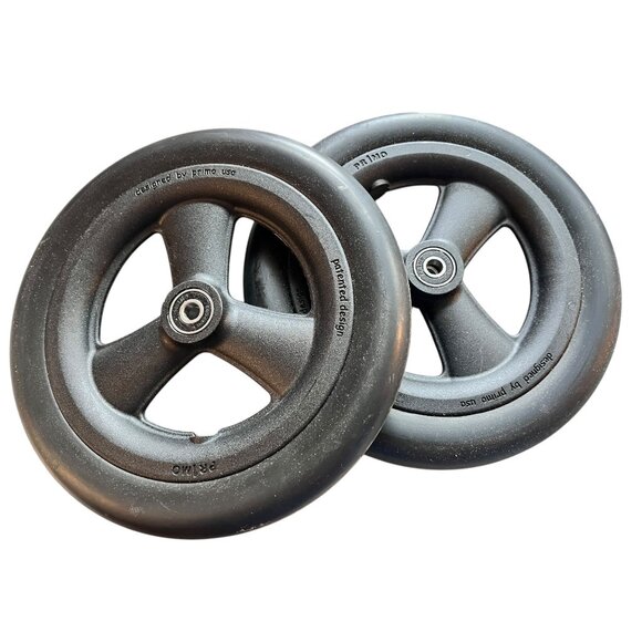 8x1in Primo Caster Wheels 1in Hub Width and 5/16 in Bearings Solid Tire 1Pair EC - Picture 1 of 4